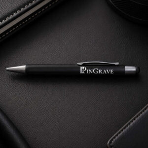 Personalised Matte Black Executive Pen – Custom Laser Engraved
